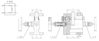 1151法兰式三阀组结构形式