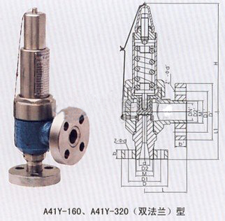 A41（双法兰）型微启式安全阀