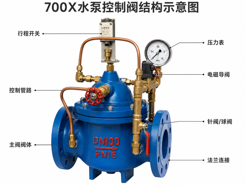 700X水泵控制阀的主要结构